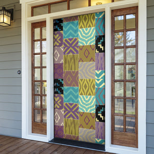 African American Quilt Inspired Door Cover Cultural Heritage Ethnic Quilt Pattern