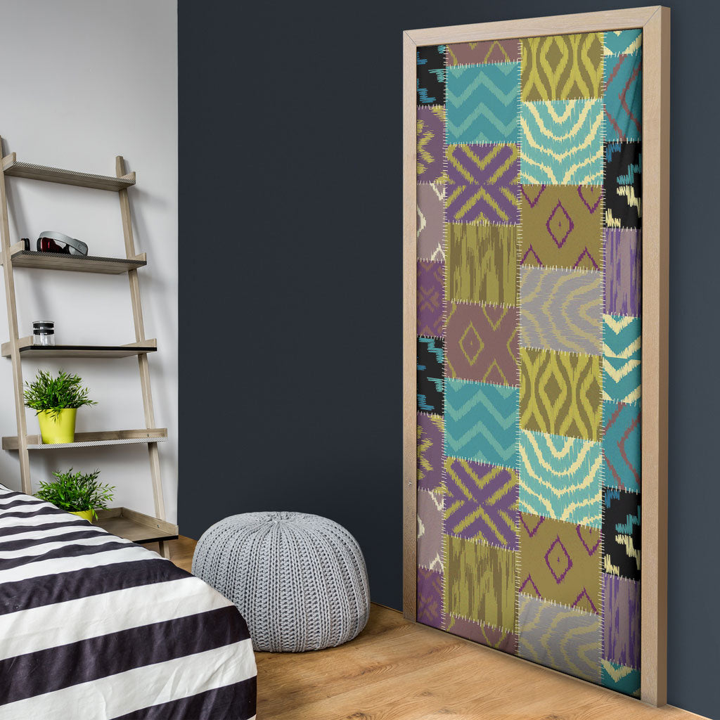 African American Quilt Inspired Door Cover Cultural Heritage Ethnic Quilt Pattern