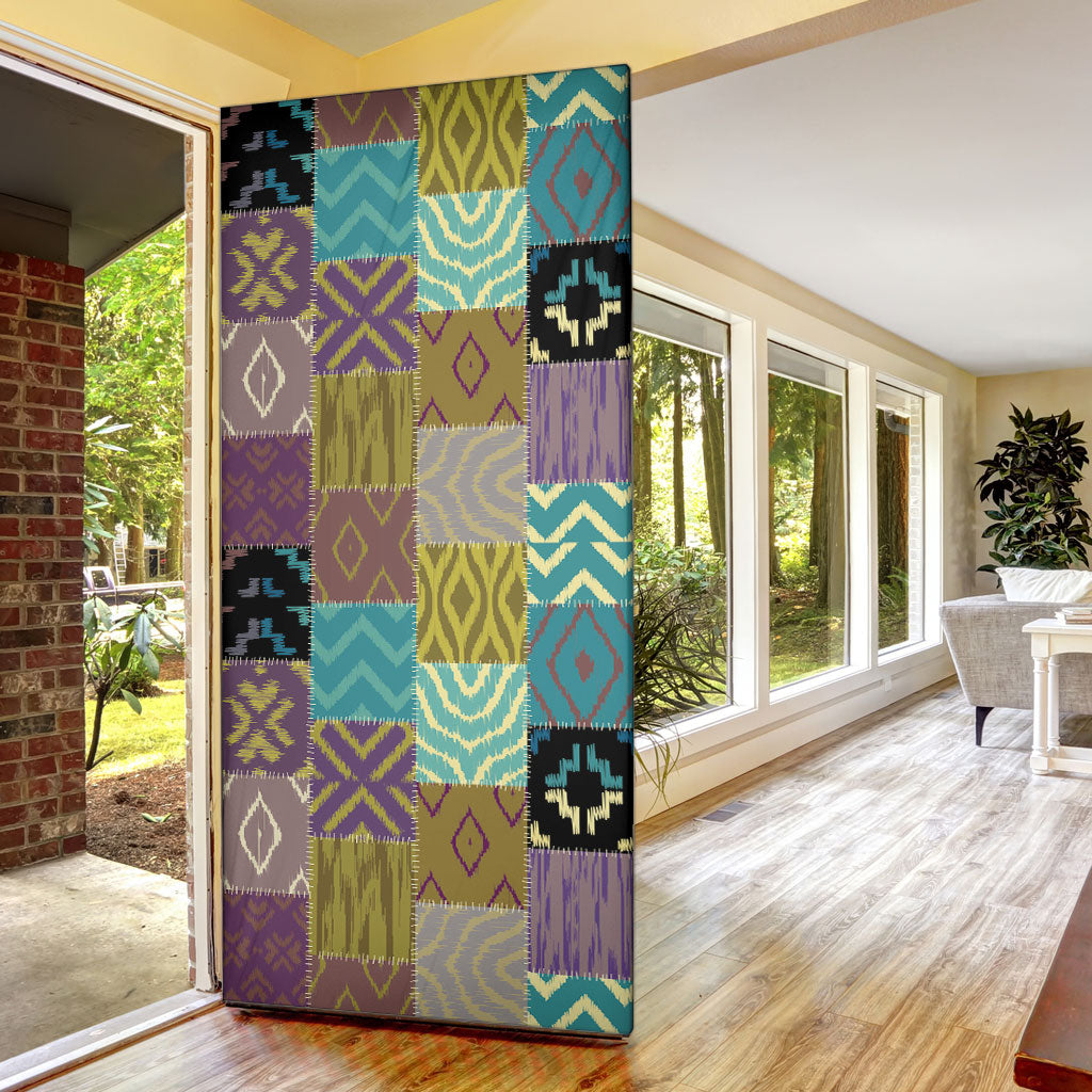 African American Quilt Inspired Door Cover Cultural Heritage Ethnic Quilt Pattern