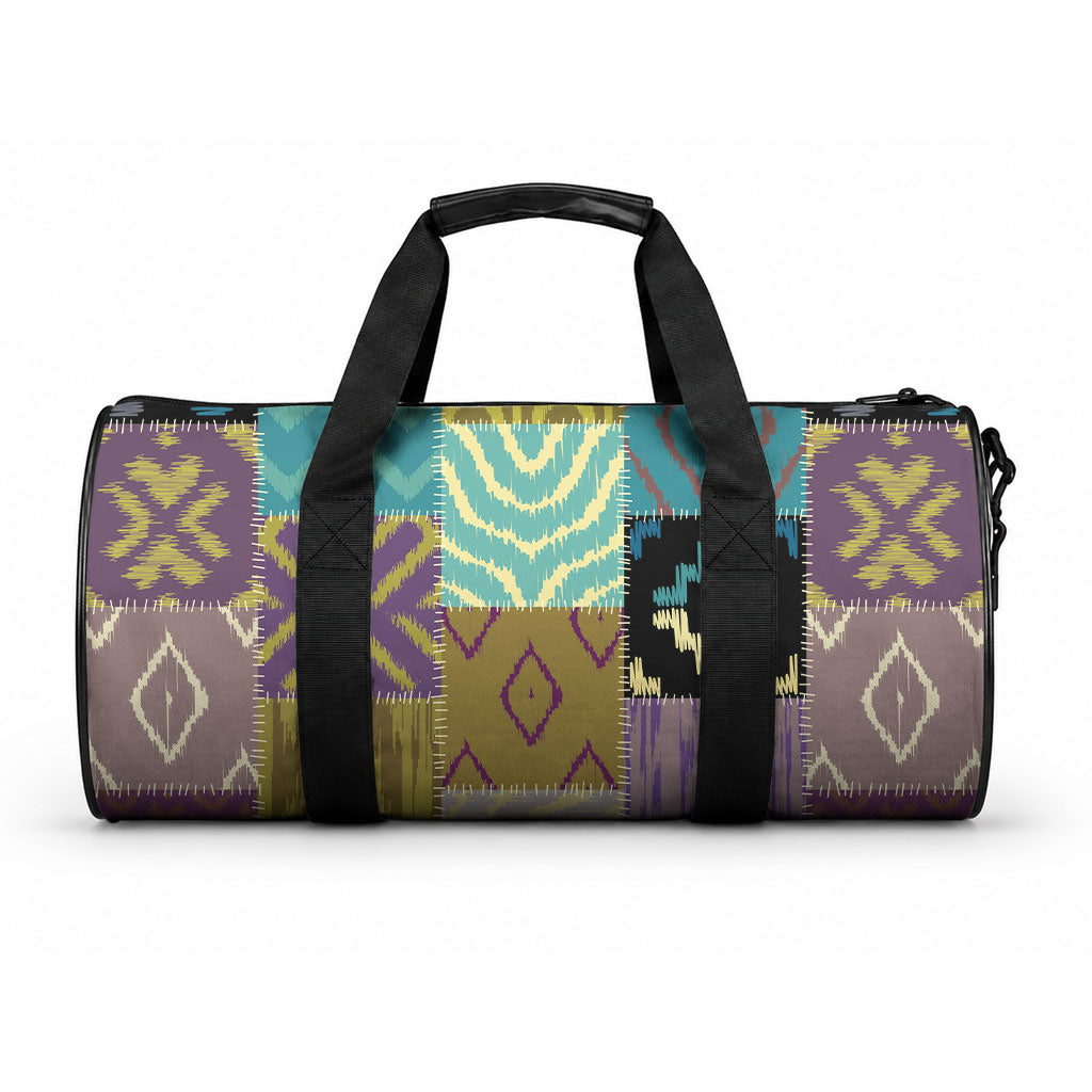 African American Quilt Inspired Duffle Bag Cultural Heritage Ethnic Quilt Pattern