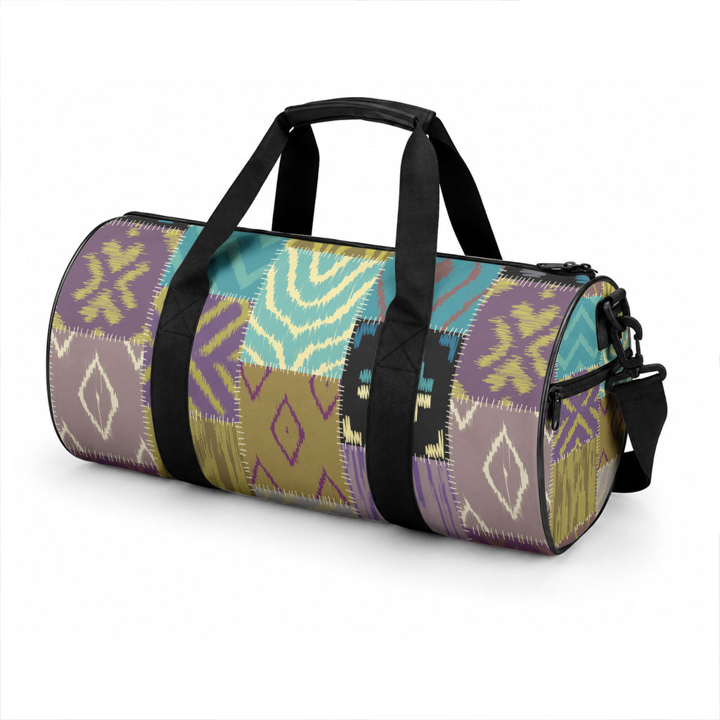 African American Quilt Inspired Duffle Bag Cultural Heritage Ethnic Quilt Pattern