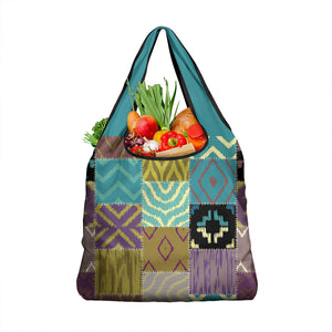 African American Quilt Inspired Grocery Bag Cultural Heritage Ethnic Quilt Pattern