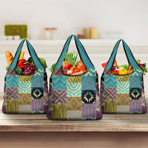 African American Quilt Inspired Grocery Bag Cultural Heritage Ethnic Quilt Pattern