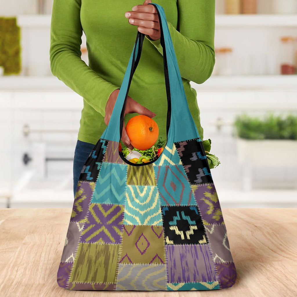 African American Quilt Inspired Grocery Bag Cultural Heritage Ethnic Quilt Pattern