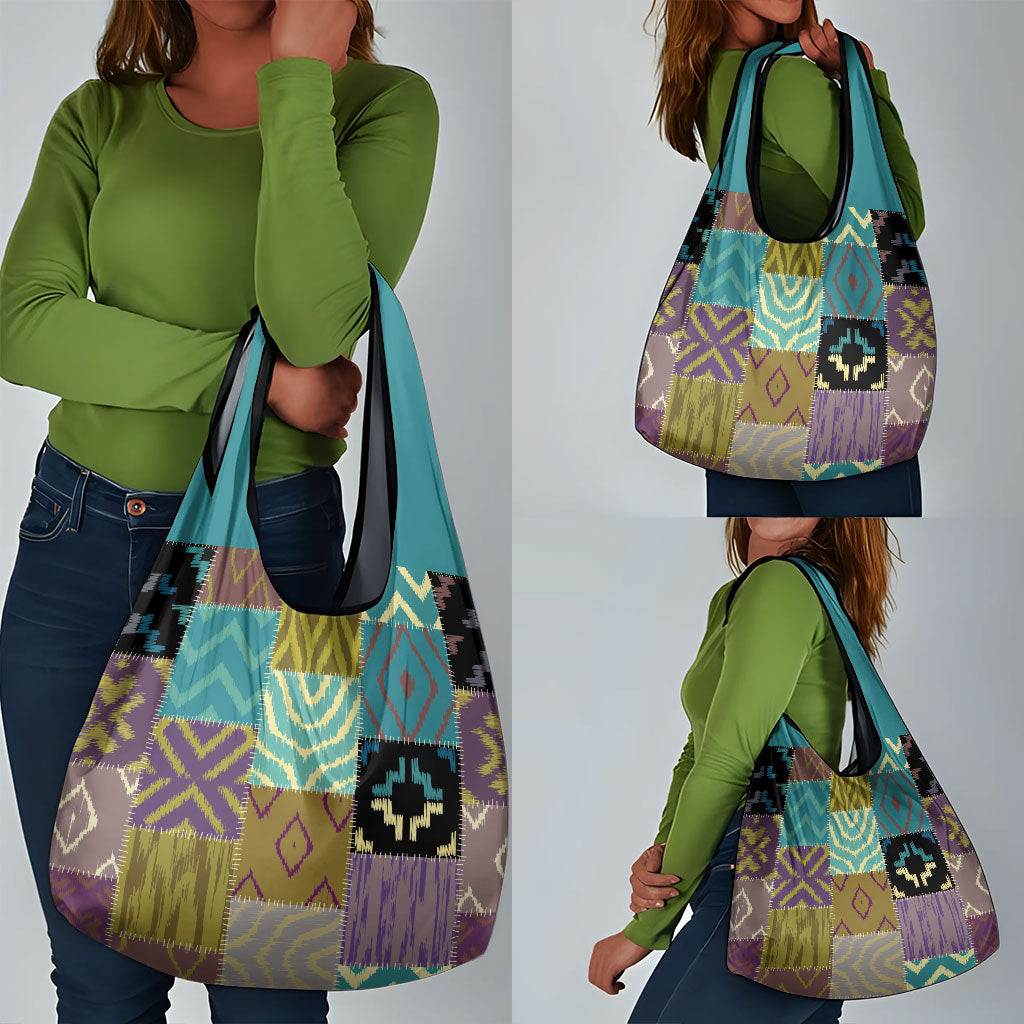 African American Quilt Inspired Grocery Bag Cultural Heritage Ethnic Quilt Pattern