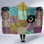 African American Quilt Inspired Hooded Blanket Cultural Heritage Ethnic Quilt Pattern