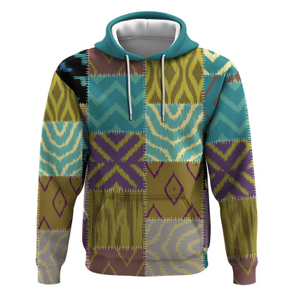 African American Quilt Inspired Hoodie Cultural Heritage Ethnic Quilt Pattern