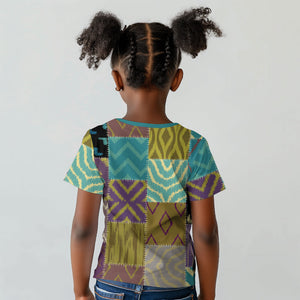 African American Quilt Inspired Kid T shirt Cultural Heritage Ethnic Quilt Pattern