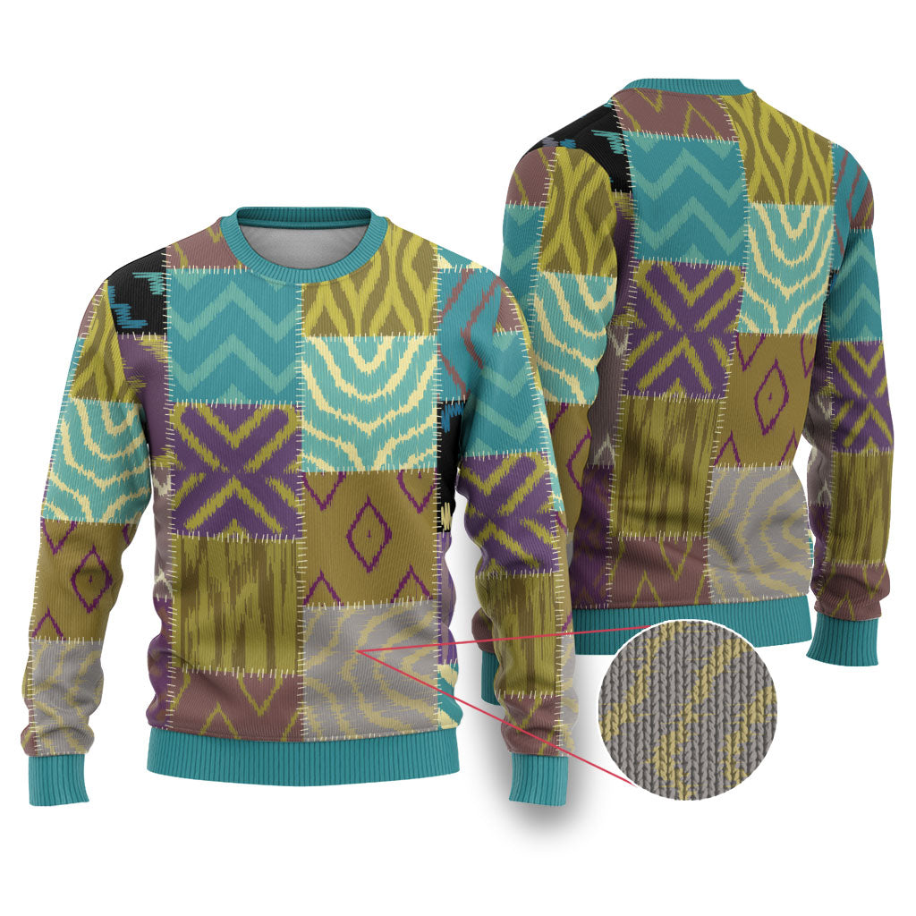 African American Quilt Inspired Ugly Christmas Sweater Cultural Heritage Ethnic Quilt Pattern