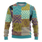 African American Quilt Inspired Ugly Christmas Sweater Cultural Heritage Ethnic Quilt Pattern