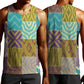 African American Quilt Inspired Men Tank Top Cultural Heritage Ethnic Quilt Pattern