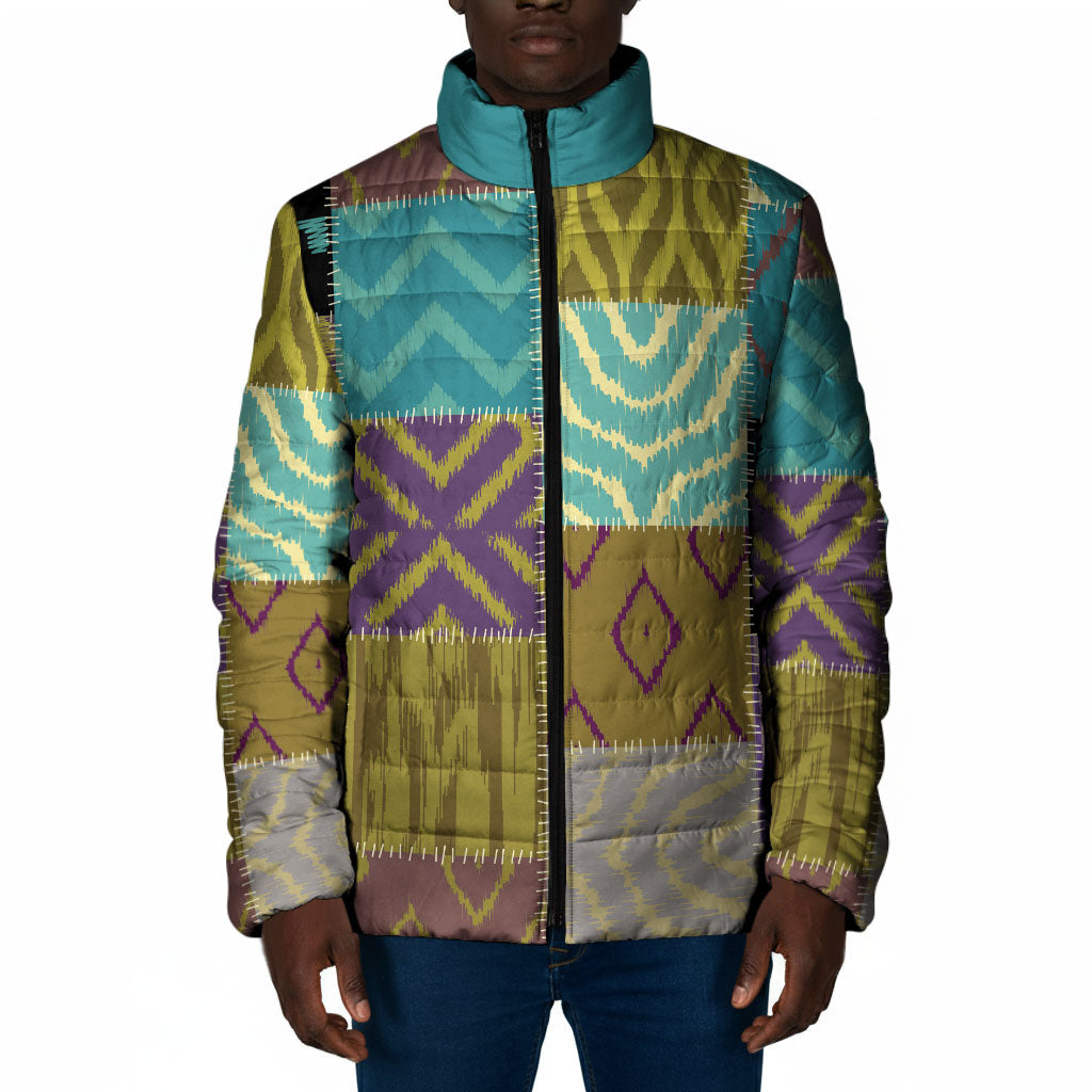 African American Quilt Inspired Padded Jacket Cultural Heritage Ethnic Quilt Pattern