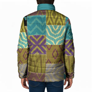African American Quilt Inspired Padded Jacket Cultural Heritage Ethnic Quilt Pattern