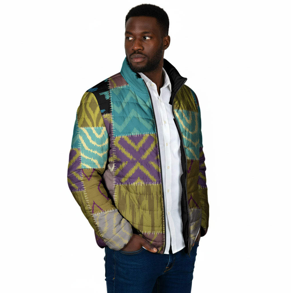 African American Quilt Inspired Padded Jacket Cultural Heritage Ethnic Quilt Pattern