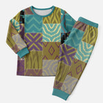 African American Quilt Inspired Christmas Pajama Set Cultural Heritage Ethnic Quilt Pattern