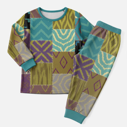 African American Quilt Inspired Christmas Pajama Set Cultural Heritage Ethnic Quilt Pattern