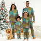 African American Quilt Inspired Christmas Pajama Set Cultural Heritage Ethnic Quilt Pattern
