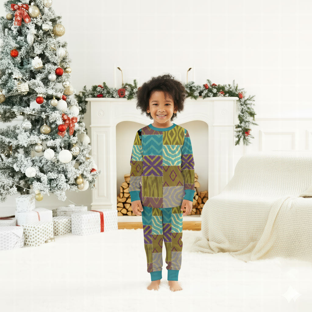 African American Quilt Inspired Christmas Pajama Set Cultural Heritage Ethnic Quilt Pattern