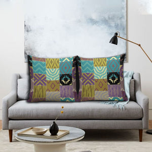 African American Quilt Inspired Pillow Cover Cultural Heritage Ethnic Quilt Pattern