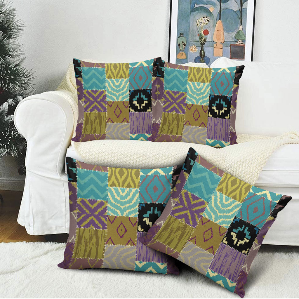 African American Quilt Inspired Pillow Cover Cultural Heritage Ethnic Quilt Pattern