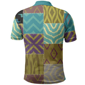 African American Quilt Inspired Polo Shirt Cultural Heritage Ethnic Quilt Pattern