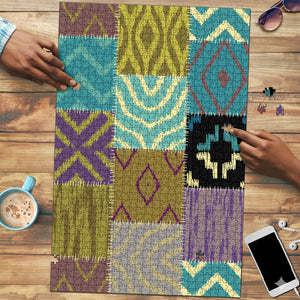 African American Quilt Inspired Puzzle Cultural Heritage Ethnic Quilt Pattern