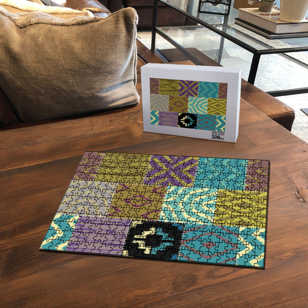 African American Quilt Inspired Puzzle Cultural Heritage Ethnic Quilt Pattern