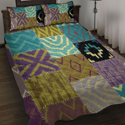 African American Quilt Inspired Quilt Bed Set Cultural Heritage Ethnic Quilt Pattern