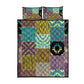 African American Quilt Inspired Quilt Bed Set Cultural Heritage Ethnic Quilt Pattern