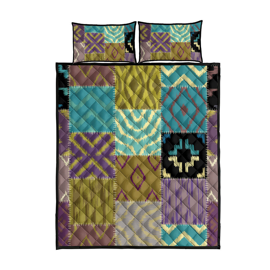 African American Quilt Inspired Quilt Bed Set Cultural Heritage Ethnic Quilt Pattern
