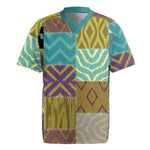 African American Quilt Inspired Rugby Jersey Cultural Heritage Ethnic Quilt Pattern