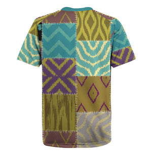 African American Quilt Inspired Rugby Jersey Cultural Heritage Ethnic Quilt Pattern