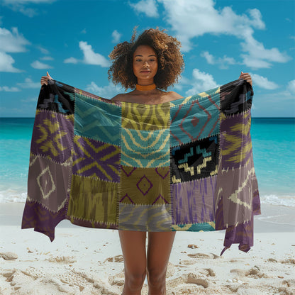African American Quilt Inspired Sarong Cultural Heritage Ethnic Quilt Pattern