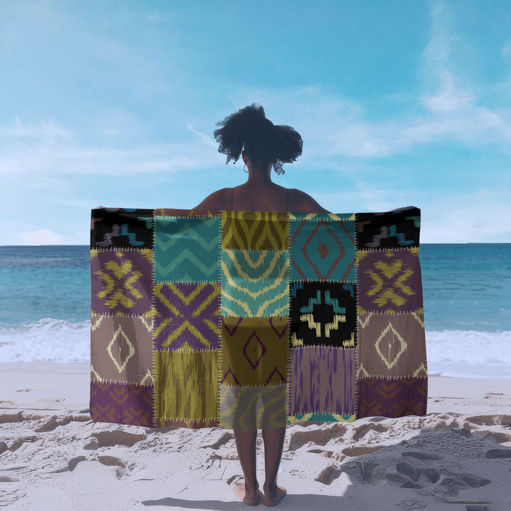 African American Quilt Inspired Sarong Cultural Heritage Ethnic Quilt Pattern
