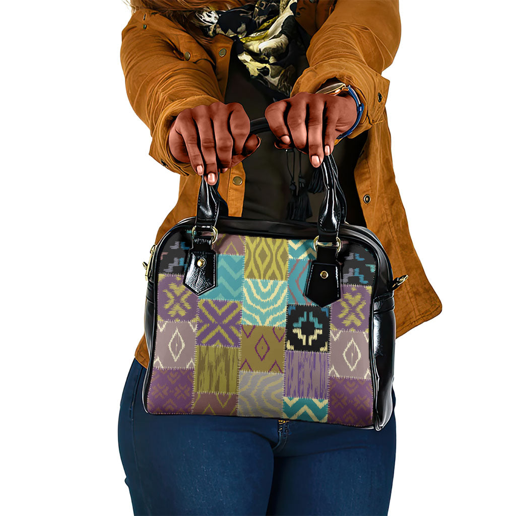 African American Quilt Inspired Shoulder Handbag Cultural Heritage Ethnic Quilt Pattern