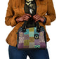 African American Quilt Inspired Shoulder Handbag Cultural Heritage Ethnic Quilt Pattern