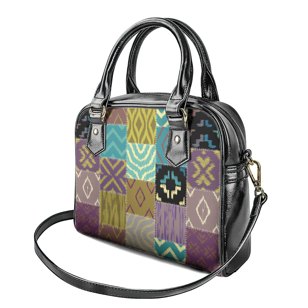 African American Quilt Inspired Shoulder Handbag Cultural Heritage Ethnic Quilt Pattern
