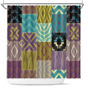 African American Quilt Inspired Shower Curtain Cultural Heritage Ethnic Quilt Pattern