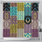 African American Quilt Inspired Shower Curtain Cultural Heritage Ethnic Quilt Pattern