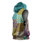 African American Quilt Inspired Sleeveless Hoodie Cultural Heritage Ethnic Quilt Pattern