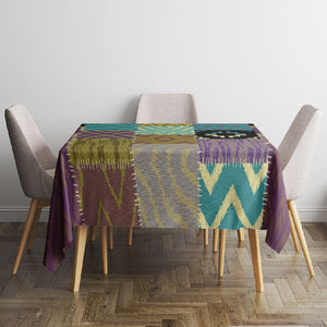 African American Quilt Inspired Tablecloth Cultural Heritage Ethnic Quilt Pattern