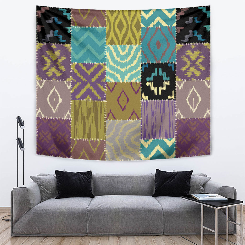 African American Quilt Inspired Tapestry Cultural Heritage Ethnic Quilt Pattern