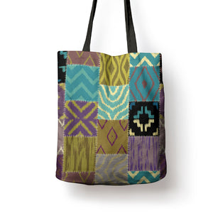 African American Quilt Inspired Tote Bag Cultural Heritage Ethnic Quilt Pattern