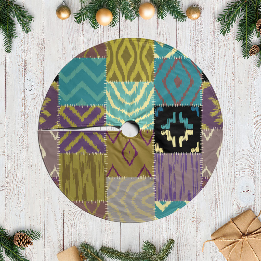 African American Quilt Inspired Tree Skirt Cultural Heritage Ethnic Quilt Pattern