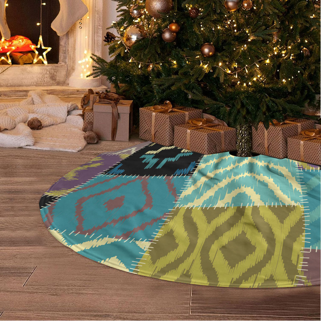 African American Quilt Inspired Tree Skirt Cultural Heritage Ethnic Quilt Pattern