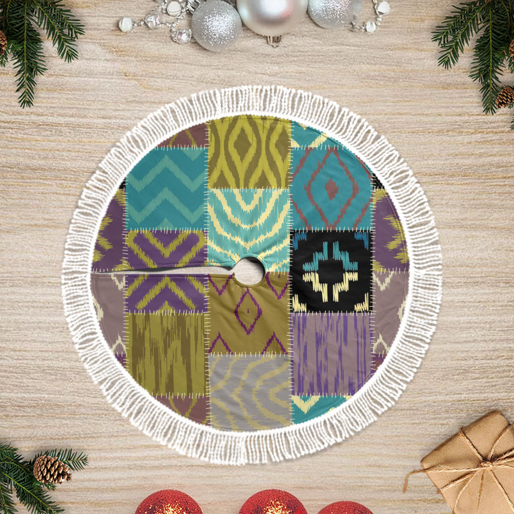 African American Quilt Inspired Tree Skirt Cultural Heritage Ethnic Quilt Pattern