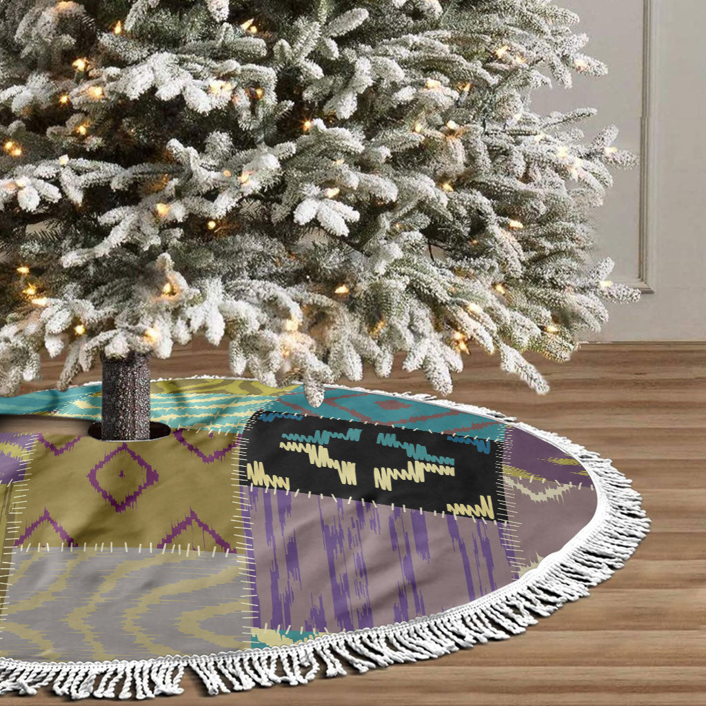 African American Quilt Inspired Tree Skirt Cultural Heritage Ethnic Quilt Pattern