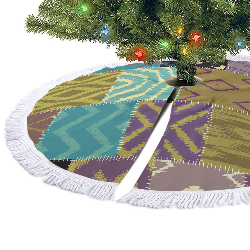 African American Quilt Inspired Tree Skirt Cultural Heritage Ethnic Quilt Pattern