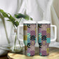 African American Quilt Inspired Tumbler With Handle Cultural Heritage Ethnic Quilt Pattern