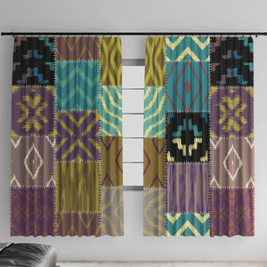 African American Quilt Inspired Window Curtain Cultural Heritage Ethnic Quilt Pattern